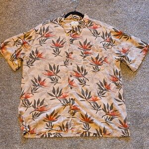Tropical Floral Men's Casual Shirt